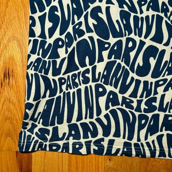 SOLD - LANVIN Paris Psychedelic Logo Runway Tshirt - Picture 7 of 7